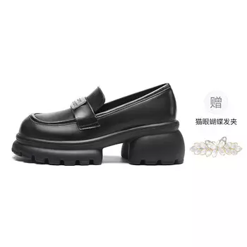 Лоферы женские Zhr, черный