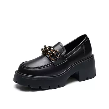 Лоферы женские Zhr, черный