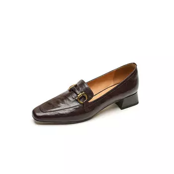 Лоферы женские Zi Xiao, коричневый