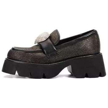 Лоферы женские золотой Dibo, золотой