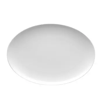 Лофт Белая тарелка овальная/тарелка 34 см Thomas, белый