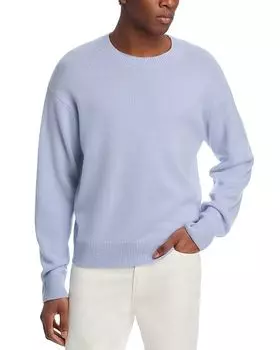 Лёгкий кашемировый свитер с круглым вырезом FRAME, синий