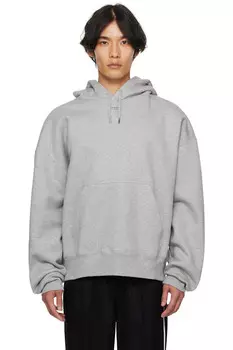 Лого худи Mugler, серый