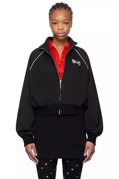 Лого куртка с полосками We11Done, черный