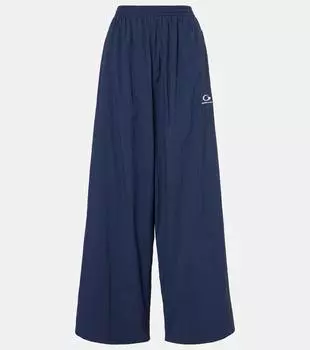 Лого спортивные брюки Balenciaga, темно-синий