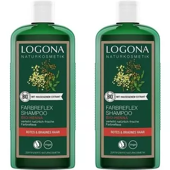 LOGONA Naturkosmetik Color Reflex Шампунь красно-коричневый для естественного блеска волос 250 мл
