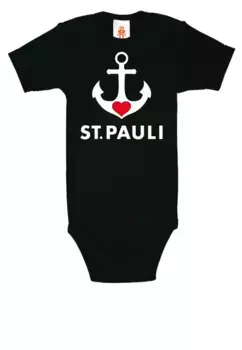 LOGOSHIRT Боди Logoshirt St. Pauli, черный