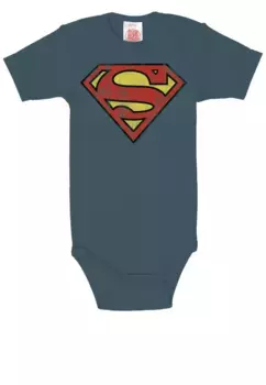 LOGOSHIRT Боди Logoshirt Супермена спереди, синий