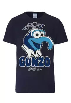 Logoshirt ФУТБОЛКА "Гонзо - Маппет Шоу", с лицензионным оригинальным дизайном, черный