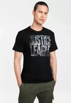 Logoshirt Футболка "Лига Справедливости" в модном дизайне, черный