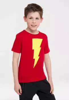 Logoshirt Футболка " Logoshirt Shazam" с крутым принтом, красный