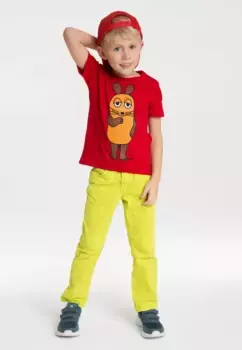 Logoshirt Футболка "Мышь" с лицензионным оригинальным дизайном, красный