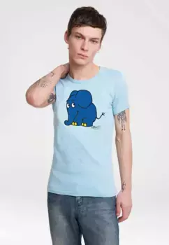 Logoshirt Футболка "Sendung mit der Maus - Elephant", с классным принтом, голубой