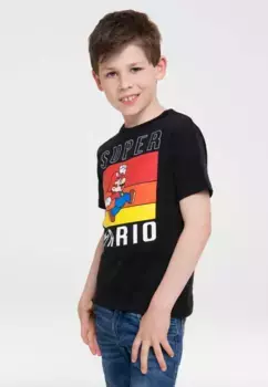Logoshirt Футболка "Супер Марио", с лицензионным дизайном, черный