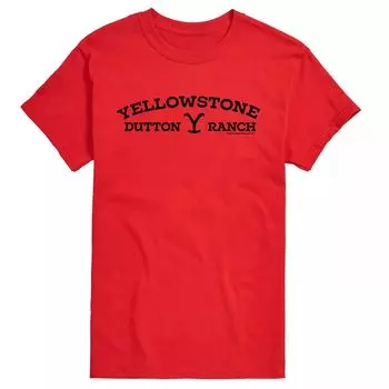 Логотип Big & Tall Yellowstone Dutton Licensed Character, красный