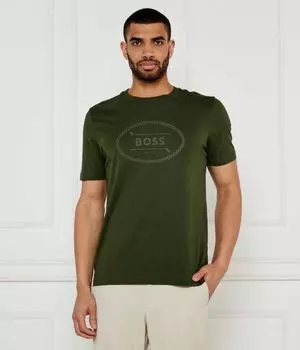 Логотип футболки наследие Regular fit Boss Green, серый