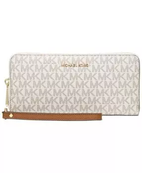 Логотип Jet Set Travel Continental Michael Kors, коричневый