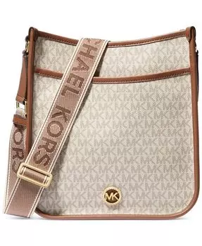 Логотип Luisa Large North South Messenger Michael Kors, серый