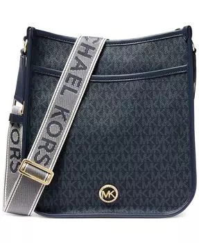Логотип Luisa Large North South Messenger Michael Kors, синий