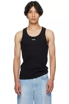 Логотип майка-борцовка Mugler, черный