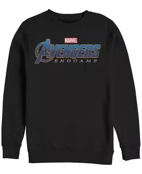 Логотип marvel men's avengers endgame, флис с воротником-стойкой Fifth Sun, черный