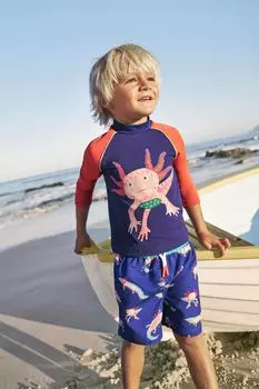 Логотип сыпучего жилета Boden, синий