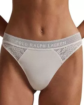 Логотипированные стринги Polo Ralph Lauren, розовый