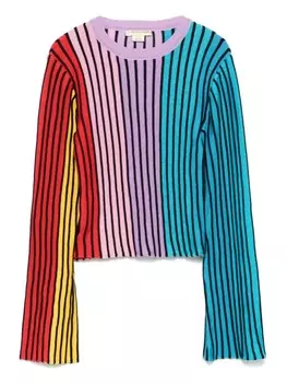 Логслив Stella McCartney Kids в радужную полоску, мультиколор