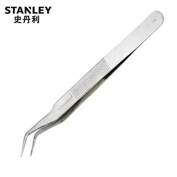 Локоть Stanley, нескользящий длинный пинцет, утолщенный пинцет из нержавеющей стали длиной 170 мм, тонкий проволочный зажим 94-520-23