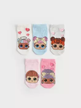 LOL Surprise OMG Лицензированные носки-пинетки для девочек, 5 шт. LCW Kids