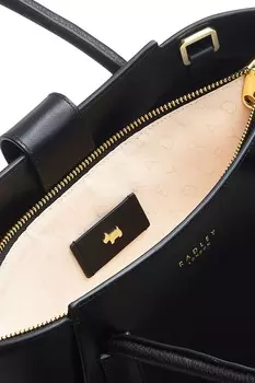 London Liverpool Street 2 0 среднего размера с ручкой и корзиной с открытым верхом Radley, черный