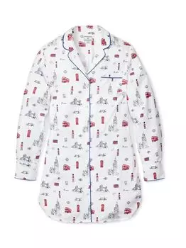 Лондон зовет ночную рубашку Petite Plume, белый