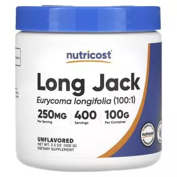 Long Jack, без вкуса, 3,5 унции (100 г) Nutricost