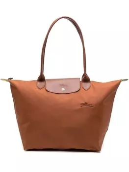 Longchamp большая сумка на плечо Le Pliage, коричневый