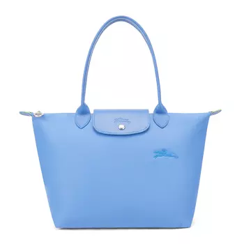 LONGCHAMP Холщовая сумка-шоппер, женская, синяя