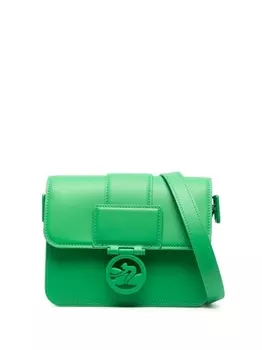 Longchamp маленькая сумка через плечо Box-Trot, зеленый