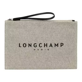 LONGCHAMP Маленькая сумка-клатч Roseau Cotton Canvas, унисекс, лен
