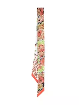 Longchamp платок Collier de Fleurs, белый