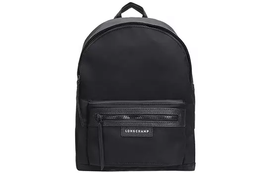 LONGCHAMP Рюкзак из полиамидной холщовой ткани Trumpets унисекс, черный