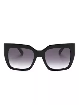 Longchamp солнцезащитные очки в квадратной оправе, черный