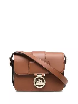 Longchamp сумка через плечо Box-Trot с логотипом, коричневый