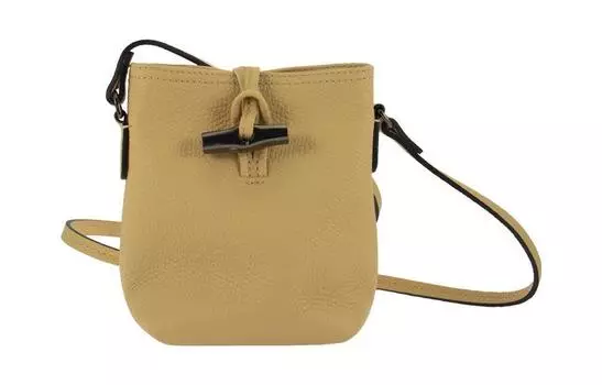 LONGCHAMP Сумка через плечо из коровьей кожи, женская, желтого цвета