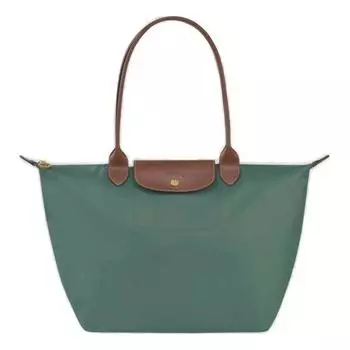 LONGCHAMP Сумка-мессенджер Le Pliage из полиамидного холста, сумка-мессенджер через плечо, большого размера, женская, шалфейно-зеленого цвета
