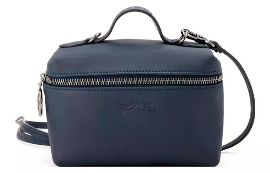 LONGCHAMP Сумка-мессенджер Le Pliage Xtra из коровьей кожи, мини-сумка через плечо, женская, темно-синяя