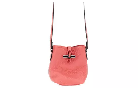 LONGCHAMP Сумка Roseau Essential из коровьей кожи, очень маленькая женская, гранатового цвета