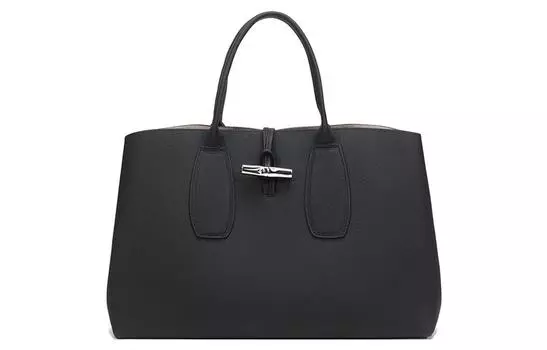 LONGCHAMP Сумка Roseau из коровьей кожи 40, женская, черная