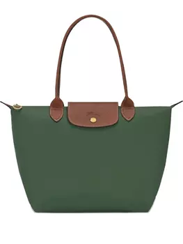 Longchamp сумка-тоут Le Pliage среднего размера, зеленый