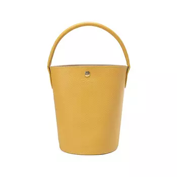 LONGCHAMP Сумка-ведро из телячьей кожи, маленькая женская, желтая
