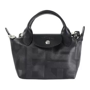 LONGCHAMP Сумка женская из овчины на одно плечо, мини, черные