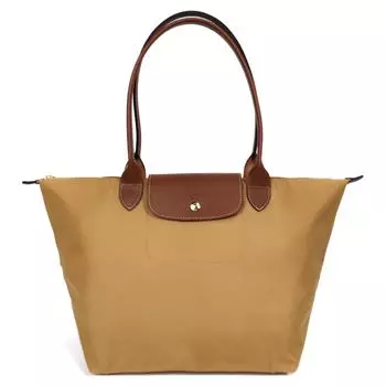 LONGCHAMP Женская сумка-мешок Le Pliage из переработанного холста цвета хаки